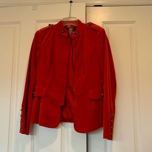 Anne Klein New York Red Velvet jacket